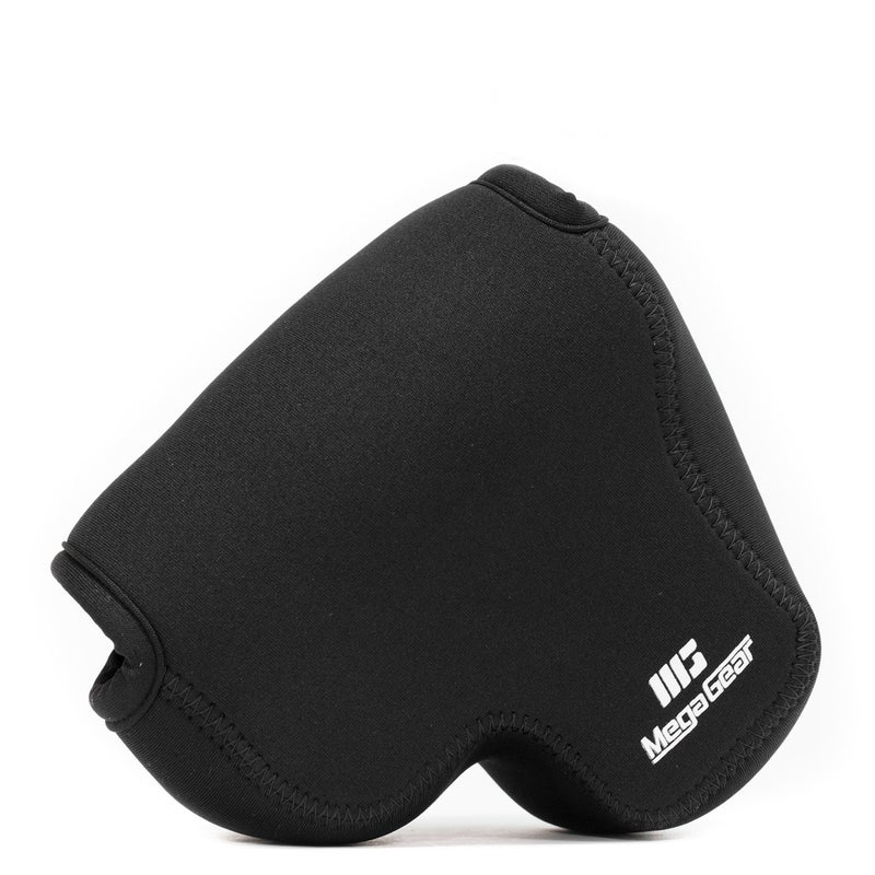 MegaGear "Ultra Light" Neoprene Camera Case Bag with Carabiner for Nikon COOLPIX P600, Nikon COOLPIX P610 (Black), PU Leather - Image 1